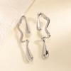 Chic Irregular Water Drop Stud Earrings: Unique Design for Women’s Fashion
