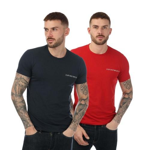 Emporio Armani Mens Crew Neck T-Shirt (Pack of 2)