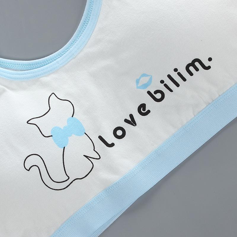 Бюстгальтер для девочек, хлопковое нижнее белье для подростков, тренировочный бюстгальтер, комплект для студентов, жилет для пубертата, бюстгальтеры