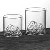 High Borosilicate Transparent Mountain Viewing Glass Tibetan Mountain Glass Whiskey Glass Home Creative Bar Cup