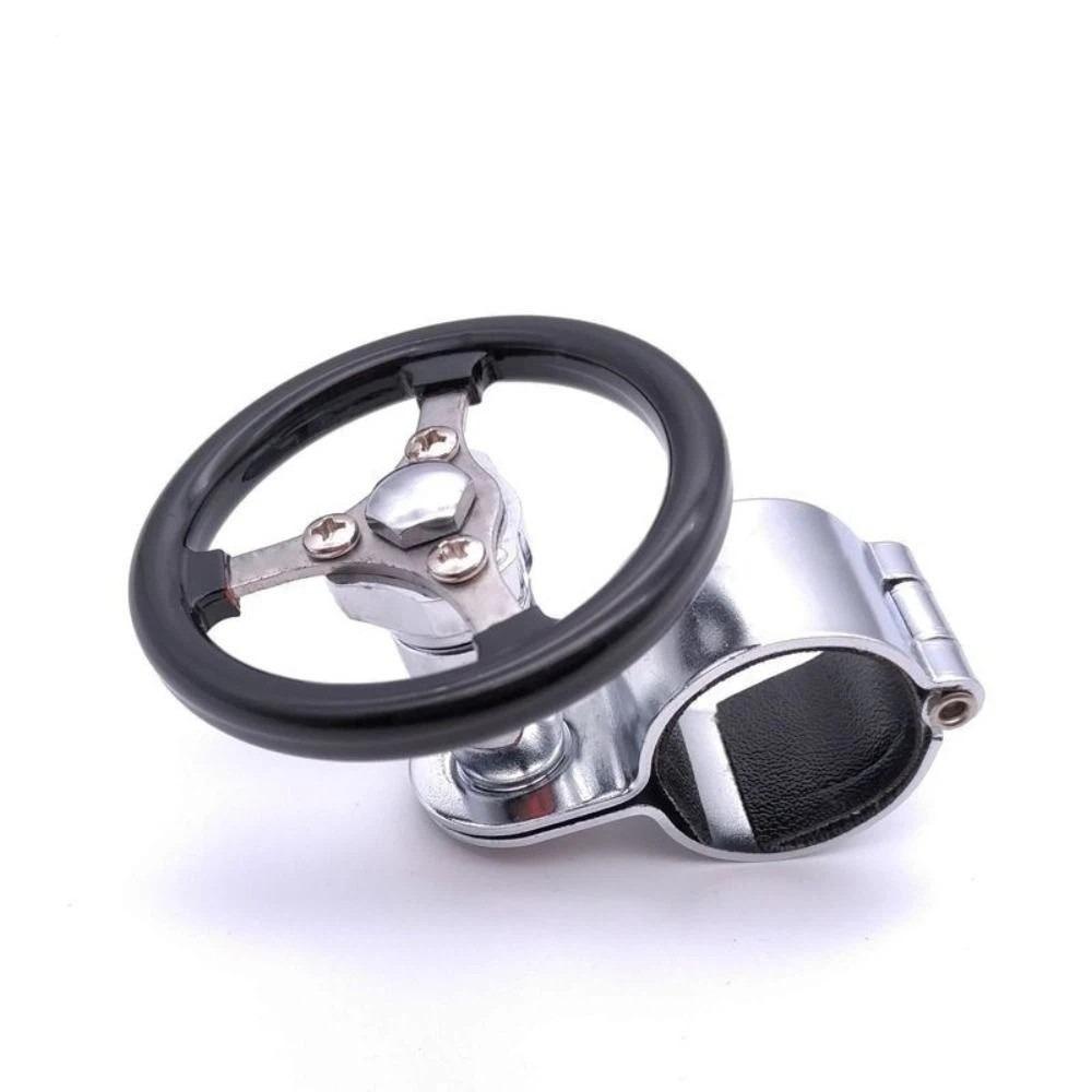 Stainless Steel One Hand Driving Knob Wear Resistant Power Steering Knob Vehicle Interior