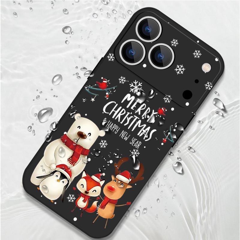Милый чехол из ТПУ мягкого силикона с узором снежного поля для iPhone 17 Pro Max 16E 16 15 14 13 Pro Max 12 Pro 11 противоударный со шнурком чехол для телефона fundas