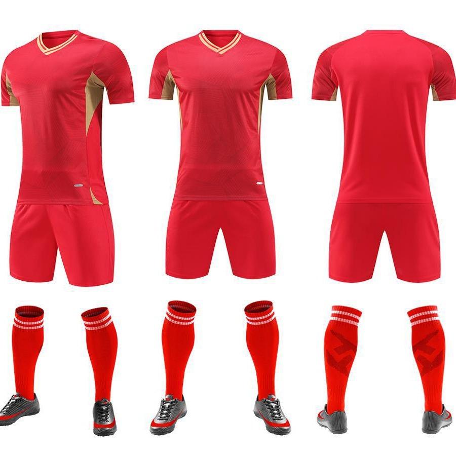 Комплект футбольной формы Мужская и женская игровая форма Летняя футбольная тренировочная форма Футболка с коротким рукавом O