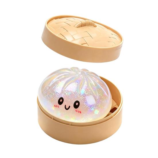 Steamed Bun Squeeze Toy, Cute Dumpling Stress Relief Ball, Slow Rising Decompression Toy for Desk, Kawaii Fidget Gift