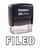 Printtoo Office Stationary FILED Self Inking Rubber Stamp Custom Stamp-Black