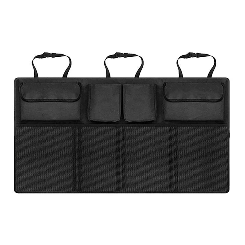 Сумка для хранения на багажник автомобиля, универсальная, вместительная, водонепроницаемая, многокарманная, органайзер для заднего сиденья из оксфорда