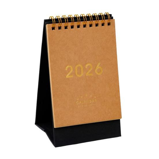 Настольный календарь 2026 года в ретро-стиле, из плотной бумаги, планер для управления временем, для дома, офиса, школы, планировщик ежедневного расписания