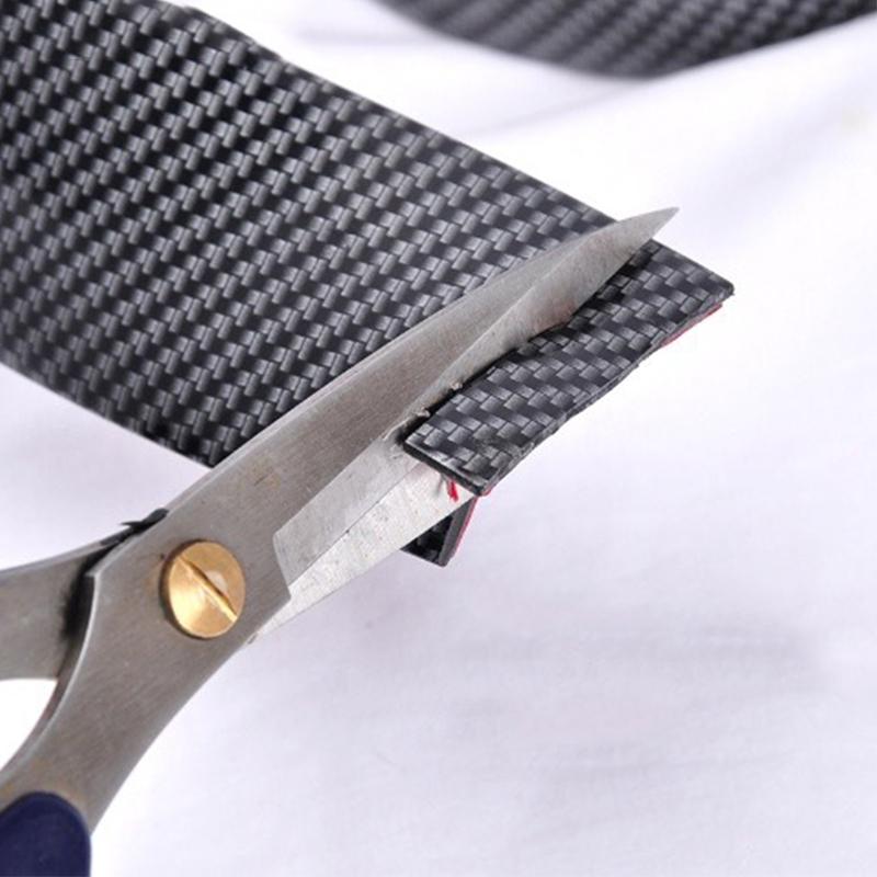 Наклейка на порог автомобиля, устойчивая к царапинам, защитная полоса из углеродного волокна, устойчивая к царапинам, накладка на кромку двери, пленка для бампера автомобиля