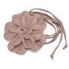 Цветочная веревочная лента из ПУ-кожи, роскошная декоративная цветочная поясная цепочка, DIY плетеная поясная лента для юбок, джинсов, платьев, одежды