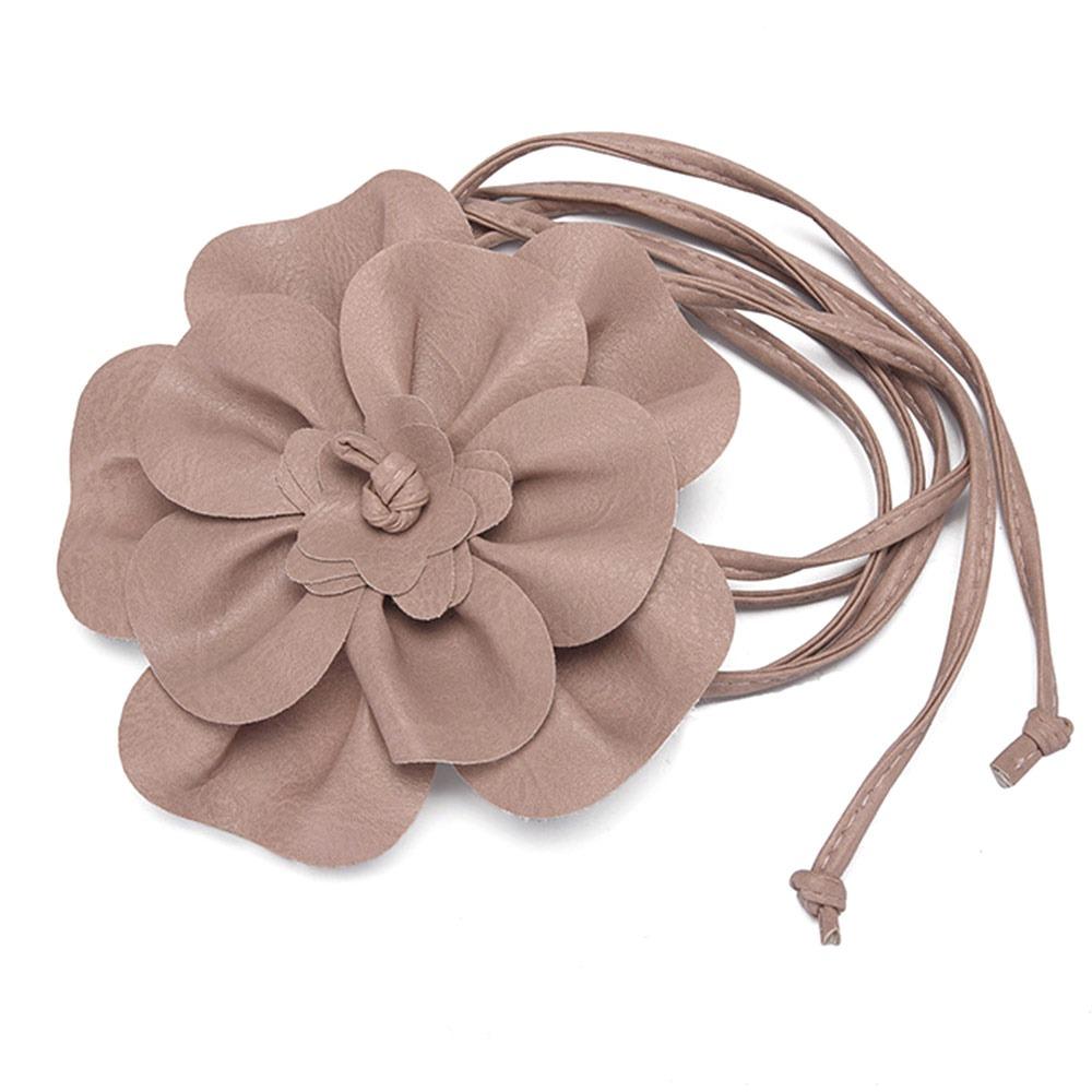 Модные ремни из ПУ кожи с цветочным шнурком, декоративные, роскошные, с цветочной цепочкой на талию, сделай сам, поясные ремни для юбок, джинсов, платьев, одежды