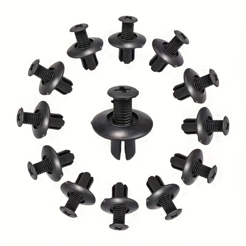 Набор из 100 шт. автомобильных крепежных клипс, заклепок для брызговиков, автомобильных кузовных пуш-пинов, фиксаторов, заклепок, инструментов для крепления бампера, дверной обшивки.