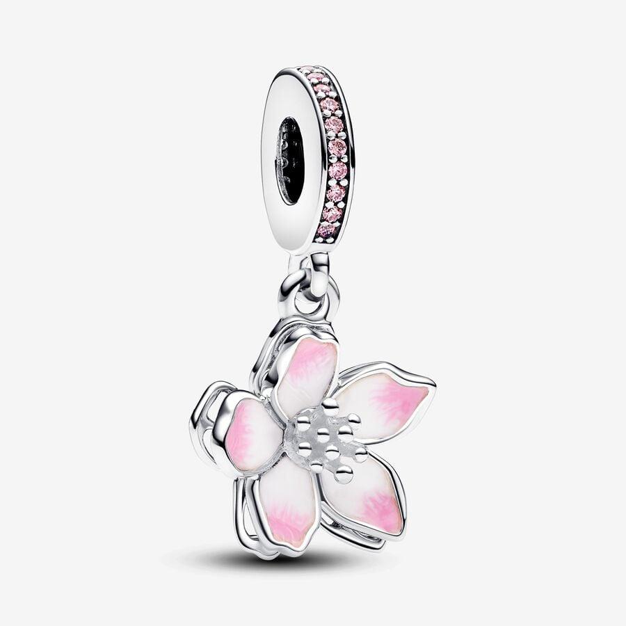 Pandora Cherry Blossom Dangle Charm – Sterling Silver
