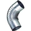 Отвод для печи оцинкованный 110 мм 90