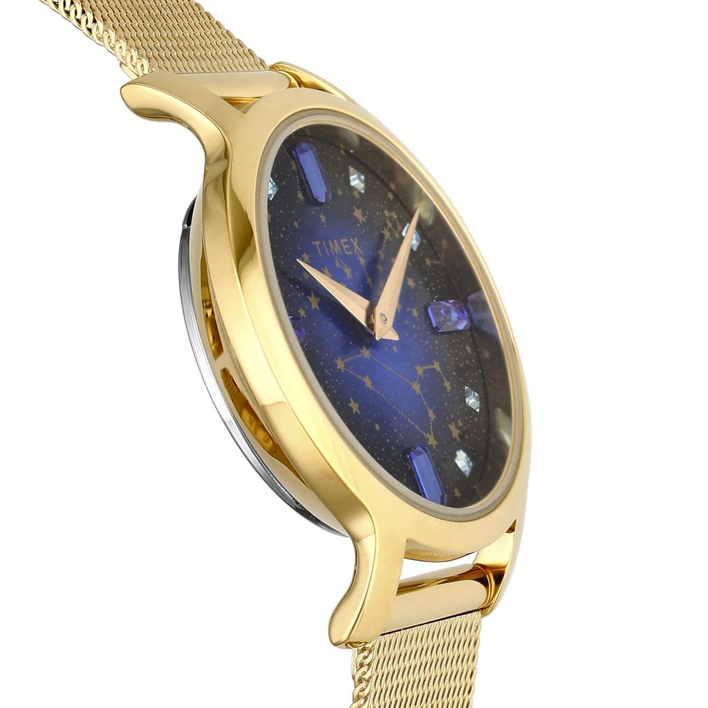 Watch Transcend Celestial Blue Dial Brass Mineral Glass Quartz 31MM Philippines Watch TW2V51900 Gold [TIMEX] Women's [Item]