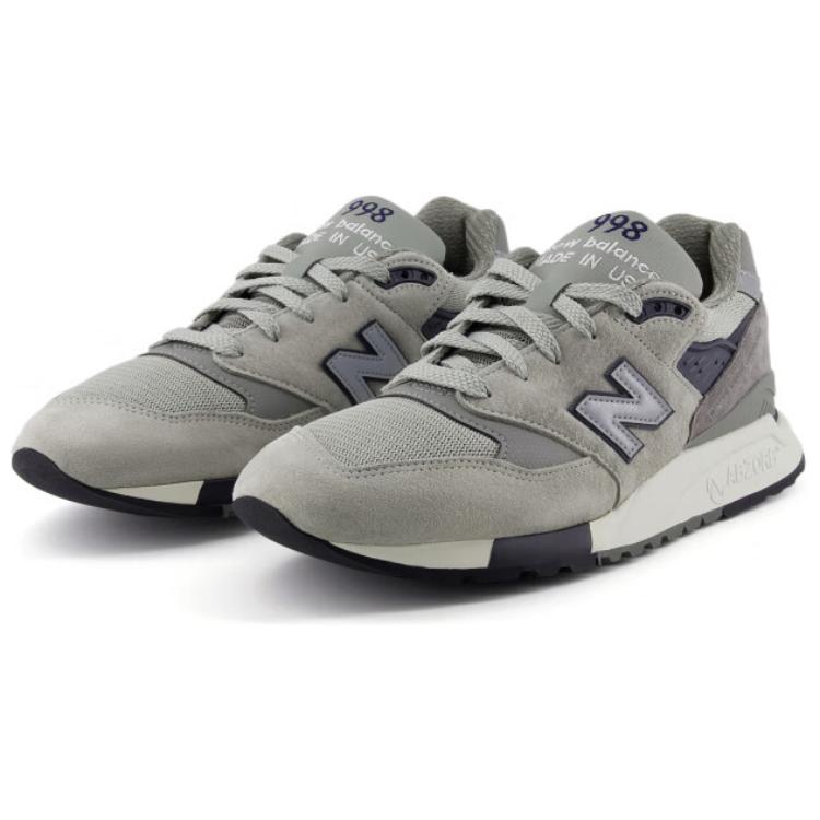WTAPS x New Balance 998 Сделано в США Визуально Бронированные Унисекс Кроссовки Серый Черный U998WT
