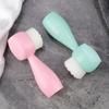 1 Polka Dot Soft Bristle Facial Cleansing Brush Deep Cleaning Silicone Soft Bristle Manual