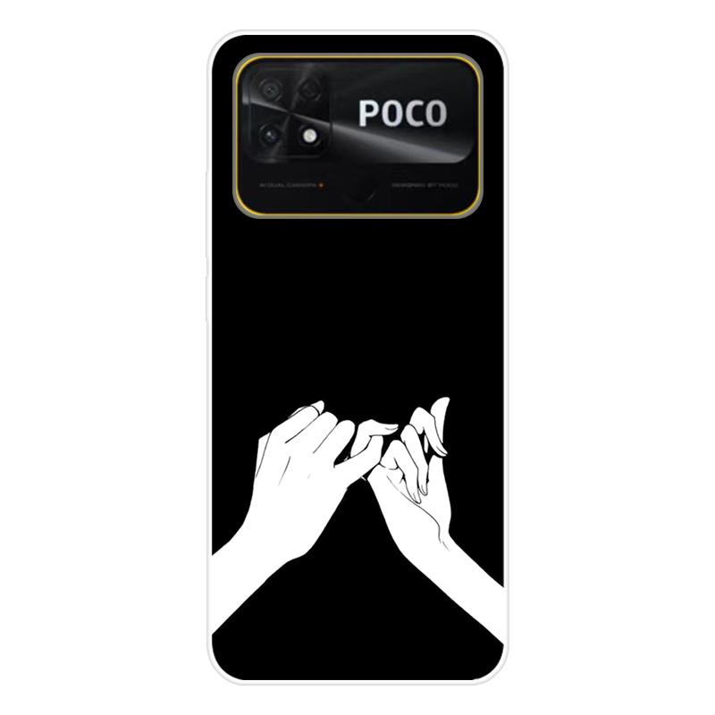 Для Xiaomi Poco C40 C 40 Чехол Мягкая силиконовая задняя крышка Мультяшный чехол для телефона Разнообразие