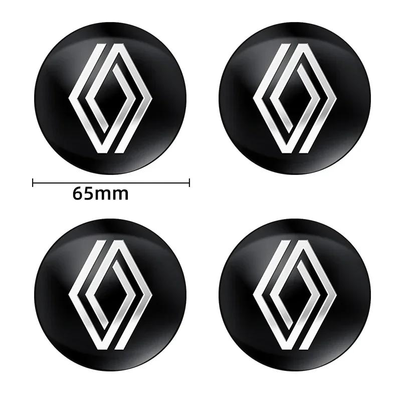 2026 Hot For Renault Hub Caps 56mm 60mm 65mm Car Wheel Hub Center Cover Logo Sticker For Renault Clio 4 Megane 2 3 Captur Trafic