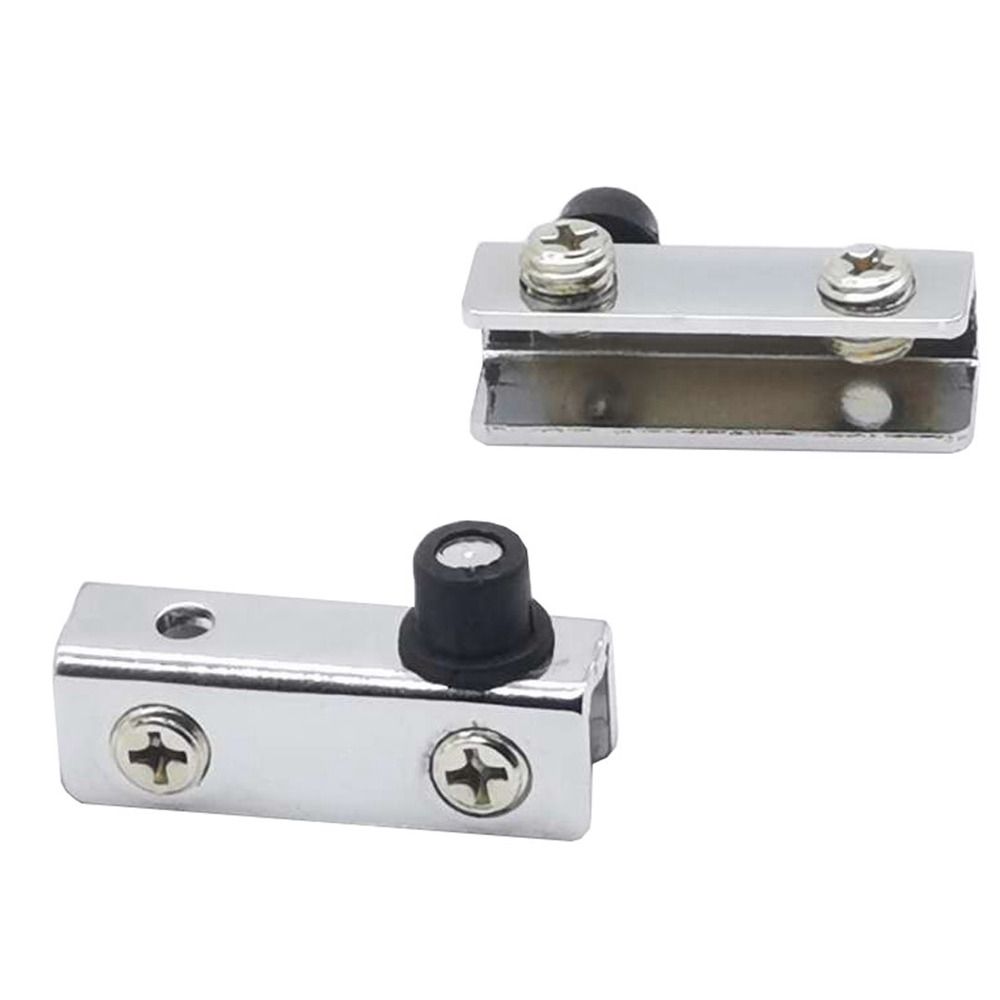2Pcs Metal Glass Door Pivot Hinge Mirror Support Cabinet Clamp Hinge New Concealed Hinges Cupboard