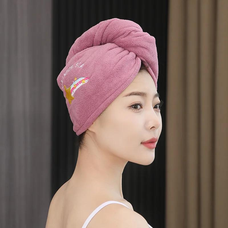 Soft & Absorbent Magic Microfiber Hair Drying Towel - Quick Dry Shower Cap Turban for Women & Girls Normal Hair Typer Amagi