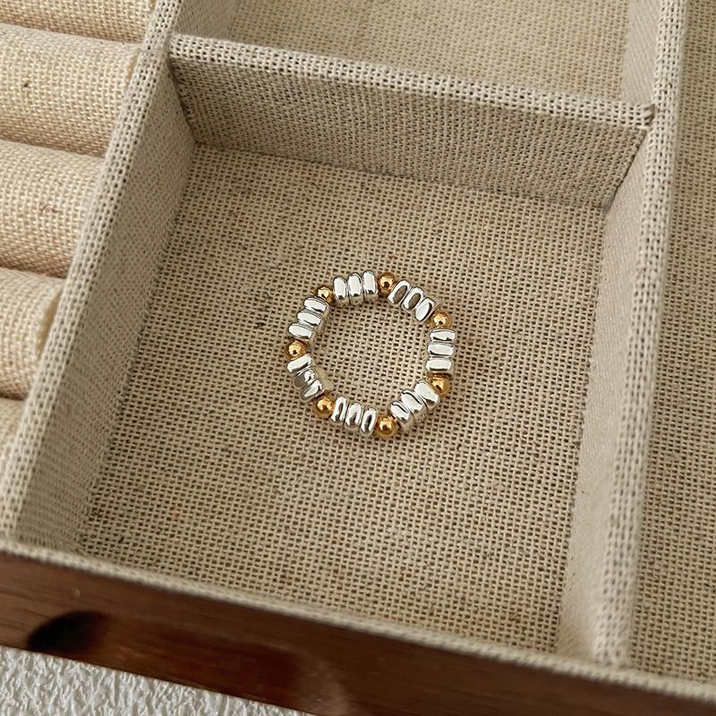 Кольцо с жемчугом, эластичное, женское, литературное, для ношения в несколько рядов, на указательный палец, высококачественное, ручной работы, ювелирное изделие