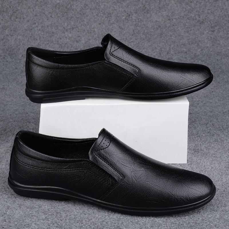 Модная мужская обувь из натуральной кожи, повседневная, роскошного бренда, мягкие мужские лоферы, мокасины, дышащая обувь слипоны, мужские лодочки, большие размеры 35-46