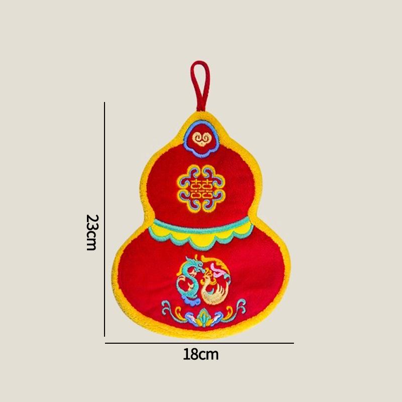 Новый год 2025 Полотенца для рук Полотенца для вытирания на Китайский Новый год Супервпитывающее полотенце для рук Принадлежности для уборки дома и кухни