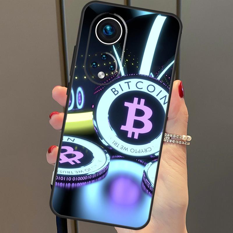 Чехол Bitcoin BTC для Honor 90 70 50 Magic 6 Pro Magic 5 Lite Honor X6a X7a X8a X9a X8b X9b X8 X9