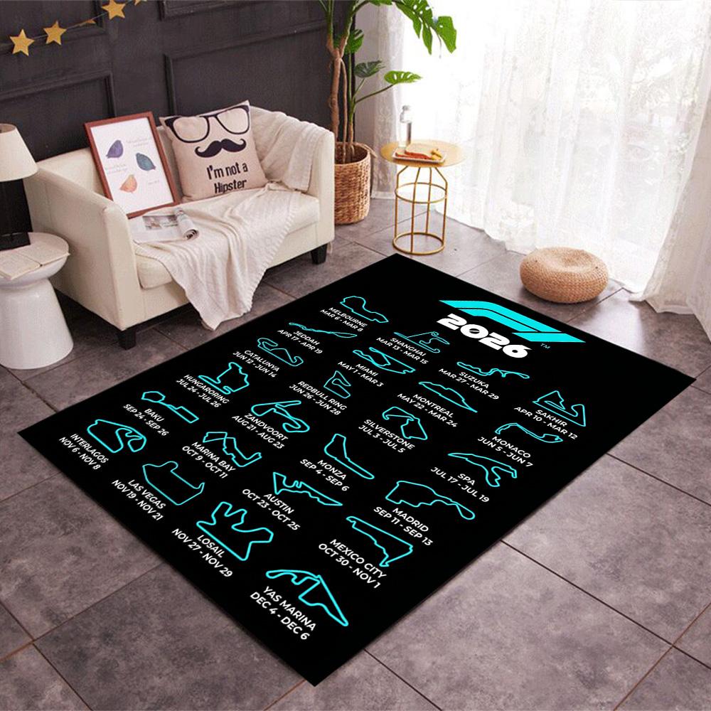 Formula Calendar Floor Mat Design for Playrooms Decorate room Entryway Dining Room Anti-slip Rug Decorate Offices Spiritual Gift