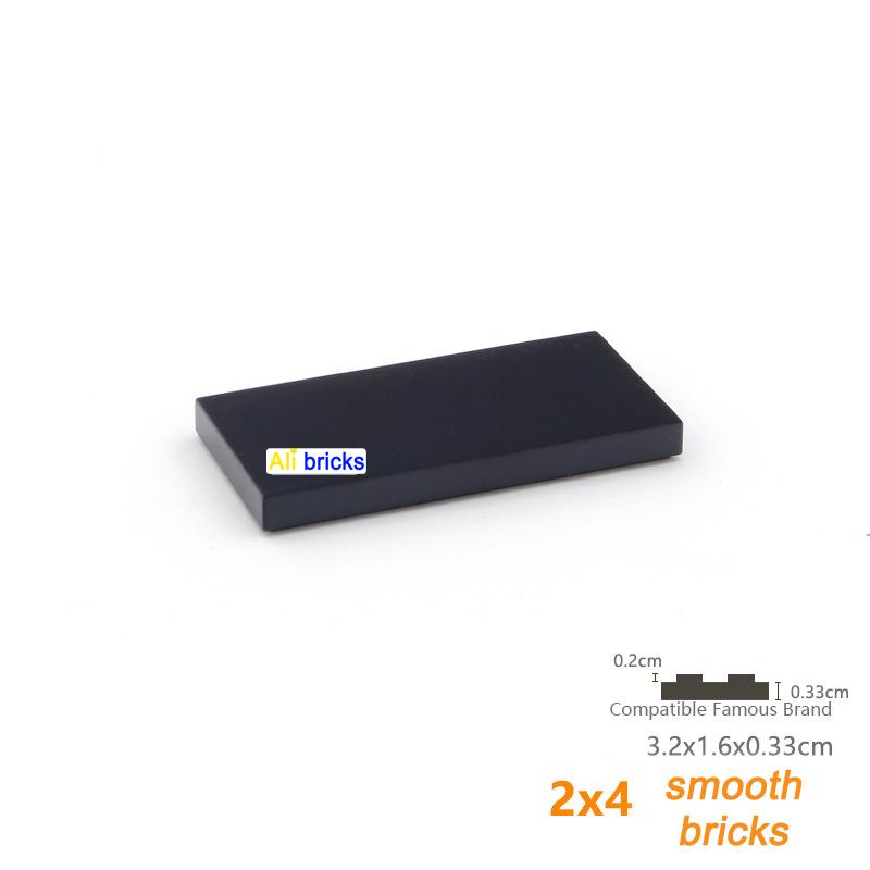 20 шт. DIY Строительные блоки Фигурки Кирпичики Гладкие 2x4 Обучающие Креативные Размер Совместимый с 87079 Пластиковые Игрушки для Детей