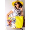 Женская пляжная сумка Elissa (молния) -горчица