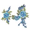 2 шт./комплект Новый патч с вышивкой цветов DIY Многоцветный аппликация-патч Швейные аксессуары Пришиваемый патч Декор одежды