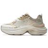 Cloud Rise Простые Удобные Износостойкие Дышащие Низкие Кроссовки для Папы Женские кроссовки Молочно-Белый Золотой 122538882-2