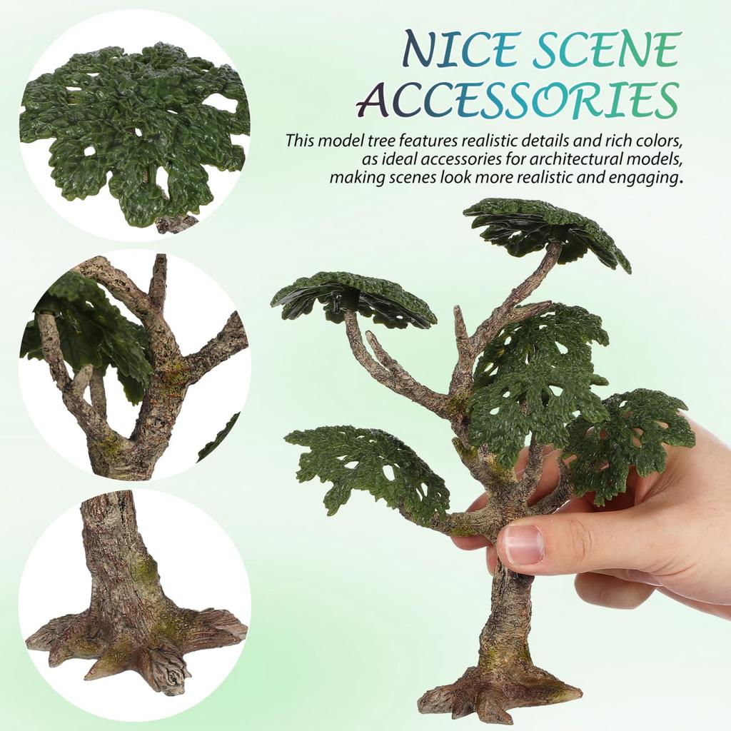 TEHAUX Diorama Trees Miniature Trees for Railway Models, Landscapes, Architectural Models, Plastic Models, TPR Material, Artificial Trees, Landscape