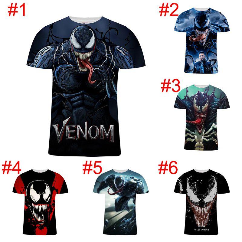Stylish Women Men Movie Venom Comic Print Casual 3d T-shirt For All Seasons