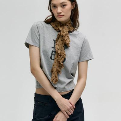 MARGESHERWOOD FRILL SQUARE SCARF_beige