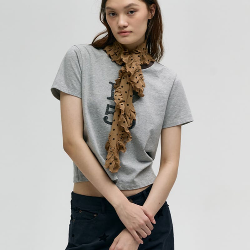 MARGESHERWOOD FRILL SQUARE SCARF_beige