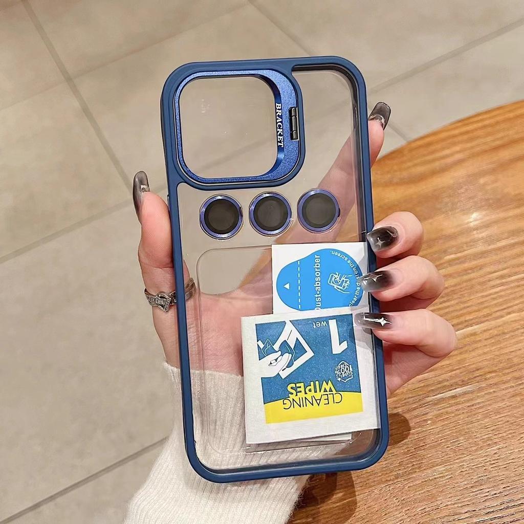 Подходит для IPhone16Promax Двойная подставка Сильный магнитный чехол для телефона, Защитный чехол от падений Apple 15 14