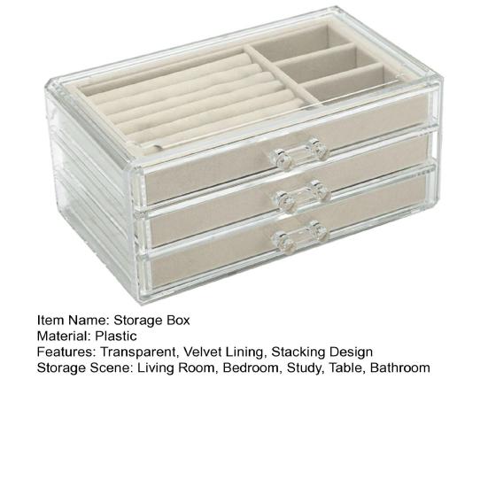 Коробка для хранения с бархатной подкладкой, большим отделением, модульной конструкцией, штабелируемая, для часов, браслетов и ювелирных изделий.