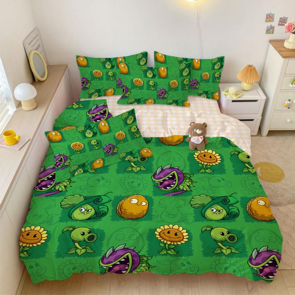 Zombie Games Duvet Cover pillowcase Bedding Bedroom Decoration Children Gift adult Single Double bed Large SizeZip Duvet Cover