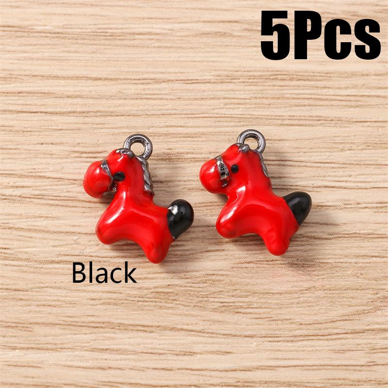 5 шт. Подвески-шармы в виде милых лошадок из цинкового сплава для изготовления ювелирных изделий, инструменты, ожерелье, серьги, браслет, DIY-аксессуары, подарки, материалы