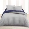 Duvet Cover - ZINC - 220x240cm - 100% Cotton - Plain - Washable