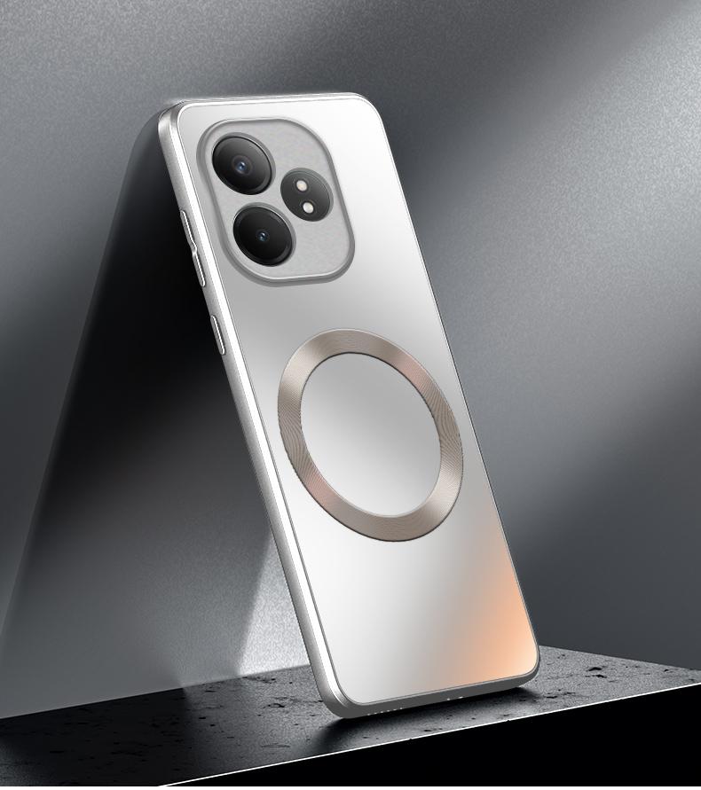 Для OPPO Realme GT 6 6T Чехол Жесткий Матовый Магнитный Беспроводная Зарядка MagSafe Защитная Задняя Крышка Для Realme GT Neo 6Se GT6 Корпус