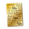 Metallic Dry Transfer Christmas Messages Golden