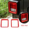 Exterior Taillight Lamp Guards Cover Trim Frame For Jeep Wrangler JL 2018+ Red