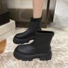 Мода 2024 Новые Женские Зимние Теплые Модные Ботинки Женские Роскошные Дизайнерские Ботинки на Молнии с Круглым Носком Женские Элегантные Короткие Ботинки