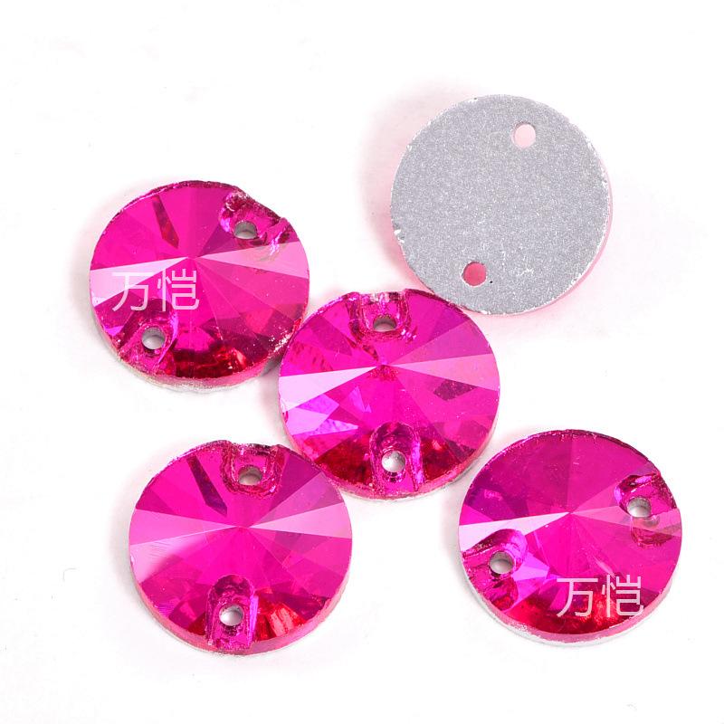 Розово-красный B Стекло Пришивной Страз, Плоское Дно Капля Воды Спутник Специальной Формы Плоская Пряжка Сделай Сам Аксессуары для Одежды Страз Наклейка Страз
