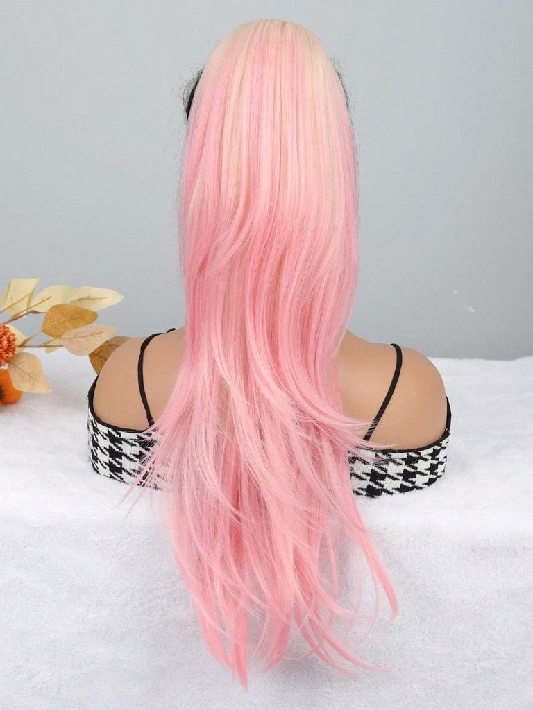 Synthetic Long Curly Layered Wavy Drawstring Pony Tail 24-inch For Women Heat Resistant Fake Hair