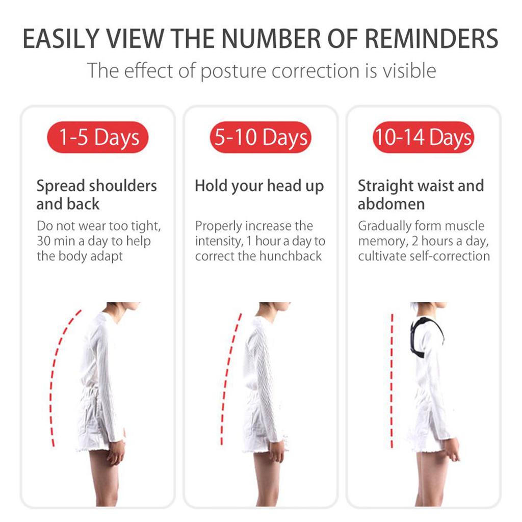 Умный корректор осанки 5?Тренажер для осанки с регулируемой высотой наклона 50 градусов и интеллектуальным датчиком вибрации