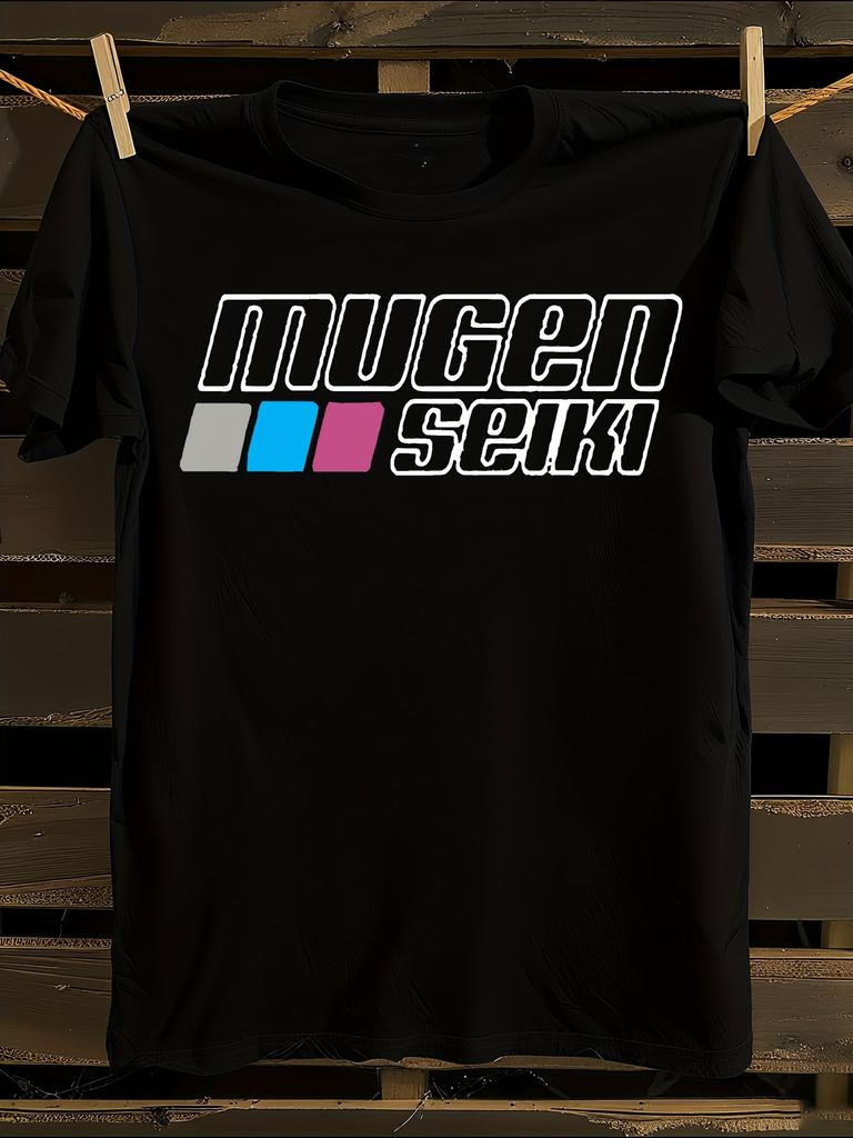 Mugen Seiki RC Hobby Logo T-Shirt Mens Tshirt Womens Tshirts with Letters Print Short Sleeves T-Shirt Casual Street Tee Shirt Top
